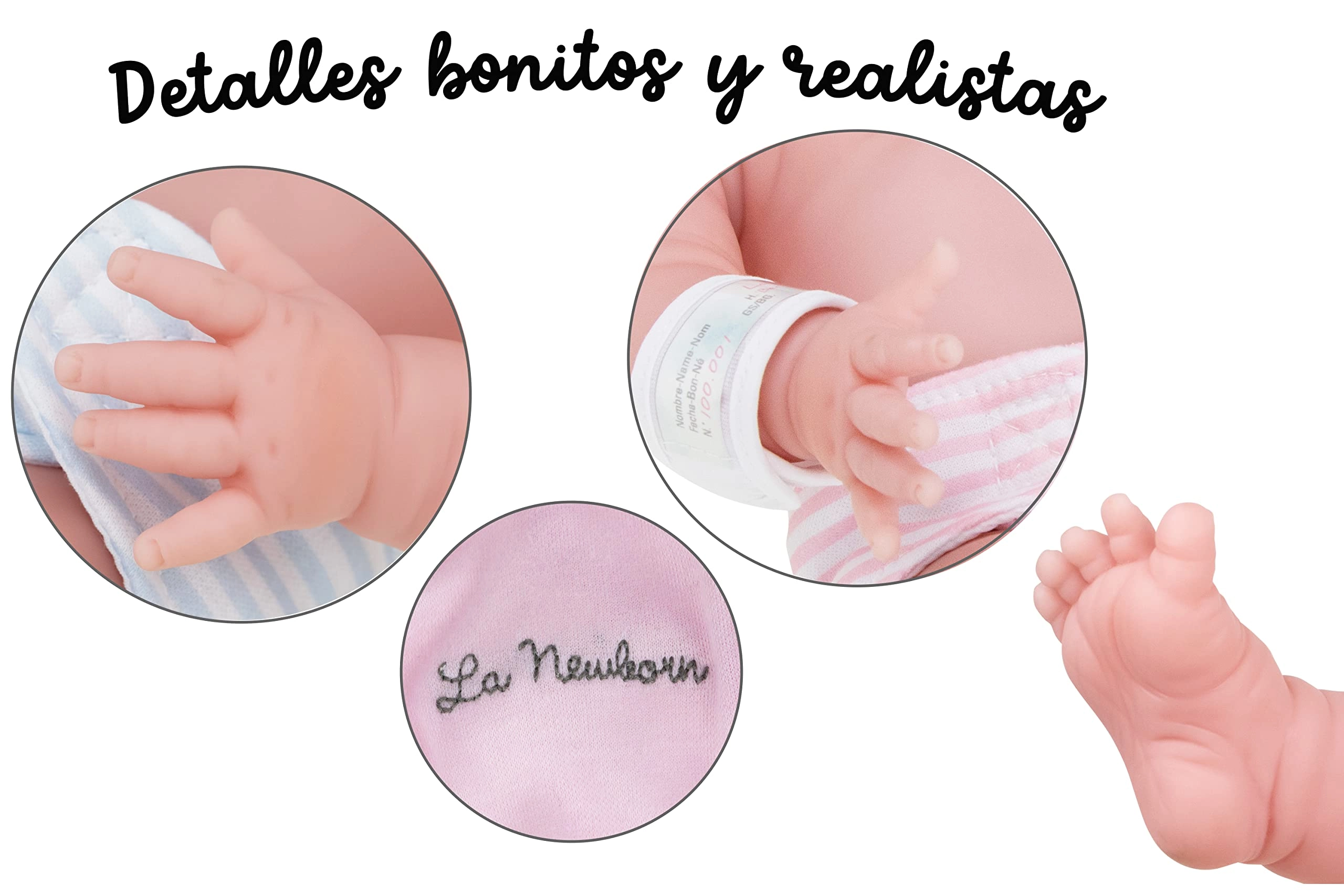 La Newborn - 17" Vinyl Closed Eye Gift Set