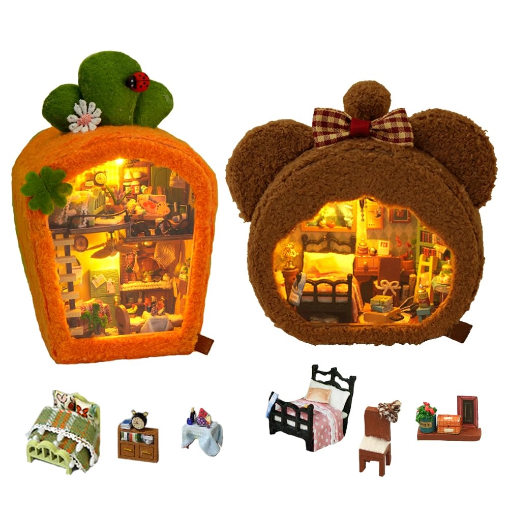 3D Wooden Puzzle Bookshelf Insert - Library of Books 1:24