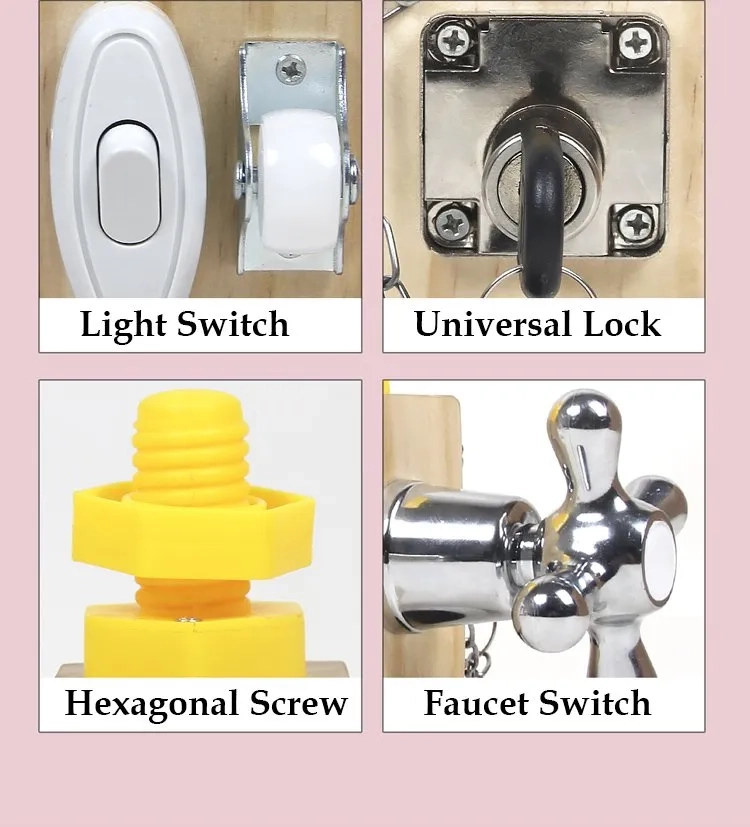 Wooden Sensory Busy Cube - Suitable for 2 years and above