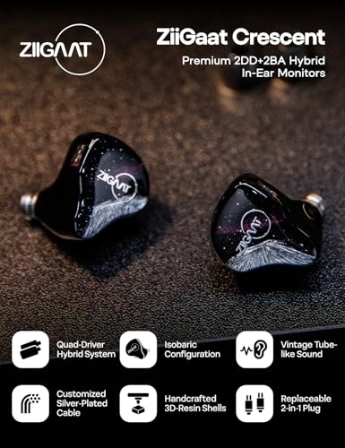 ZiiGaat Crescent Wired Earbud