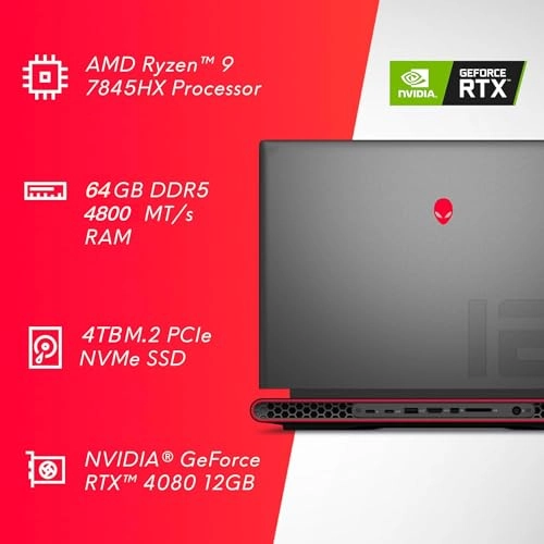 Alienware M16 - 16'' Ryzen 9-7845HX 64GB DDR5 4TB SSD