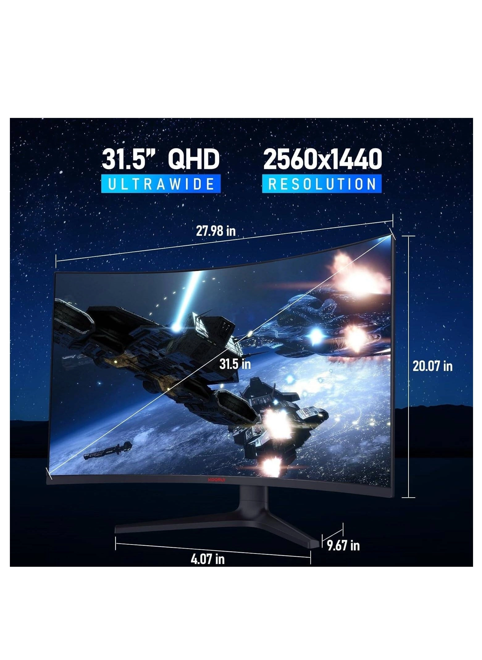 32E6QC - 32 inch 2560 X 1440