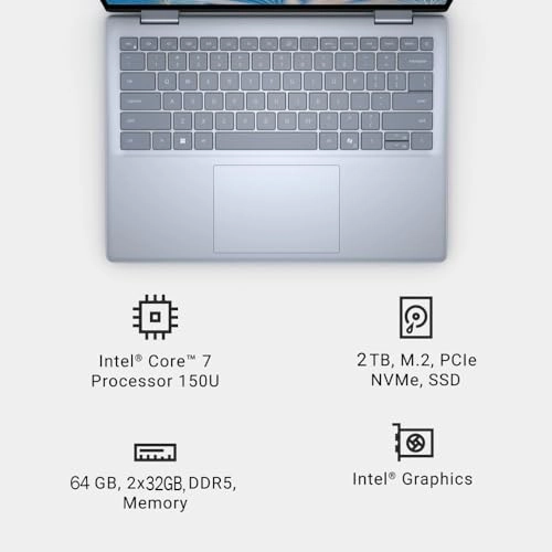 Inspiron 7440 - 14'' 7 150U 64GB DDR5 2TB SSD