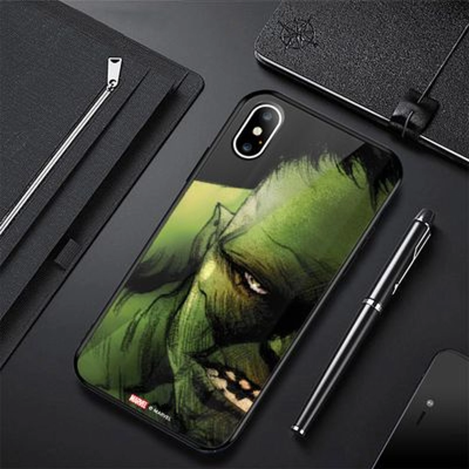 Hulk Half Profile Face Cover for iPhone Xs