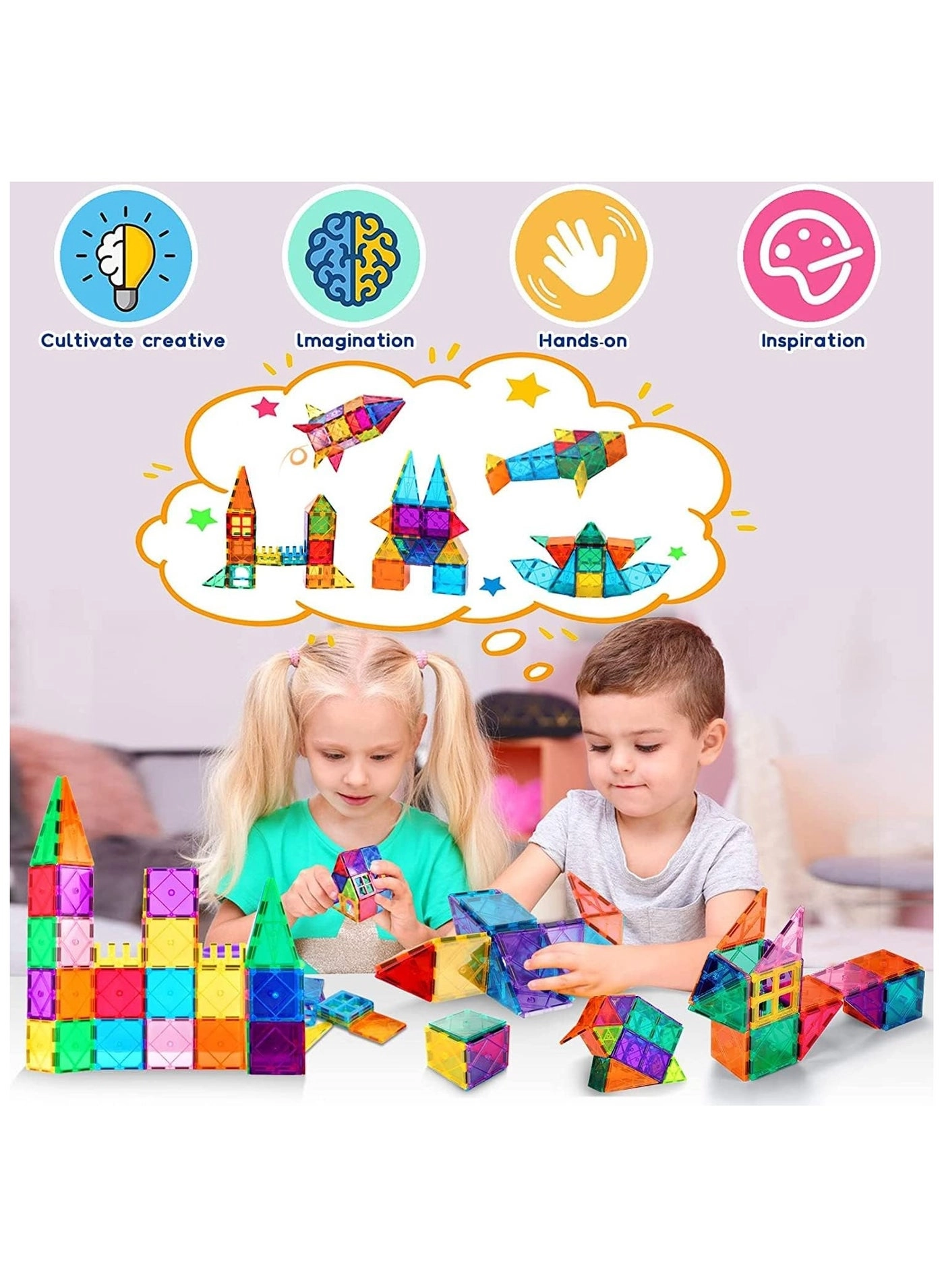 Magnetic Building Blocks - 32 pcs