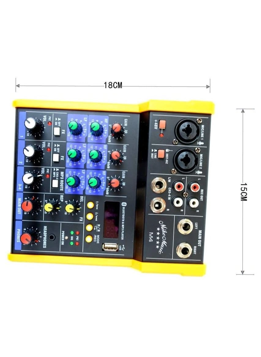 Sound Mixing Console - 4 Channels