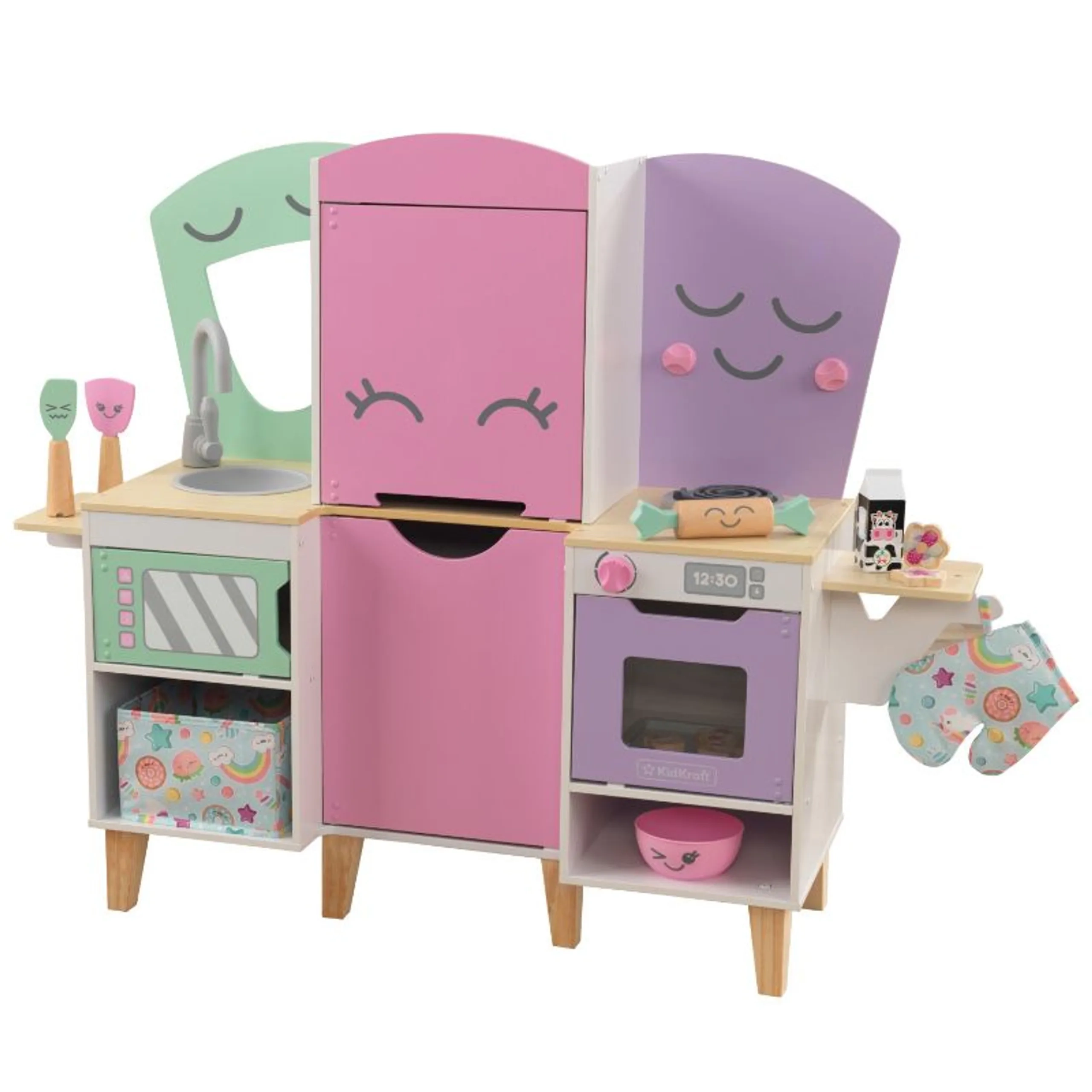KidKraft Lil' Friends Play Kitchen - 14 pcs (DBT-10196)