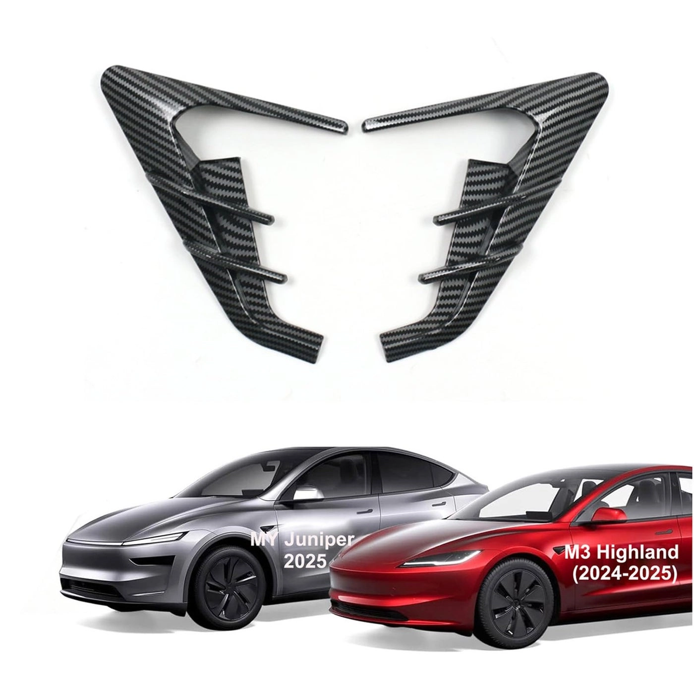 Goodangie00 Side Camera Indicator Protection Cover - Model 3 Model Y