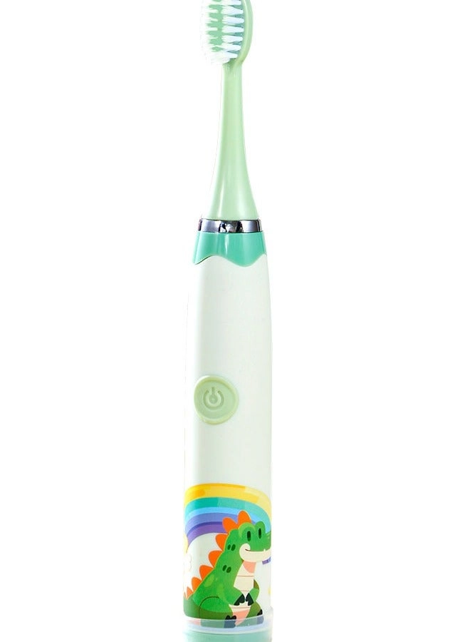 Ultrasonic Electric Children's Toothbrush - Super Soft Waterproof USB Charging 6 Heads