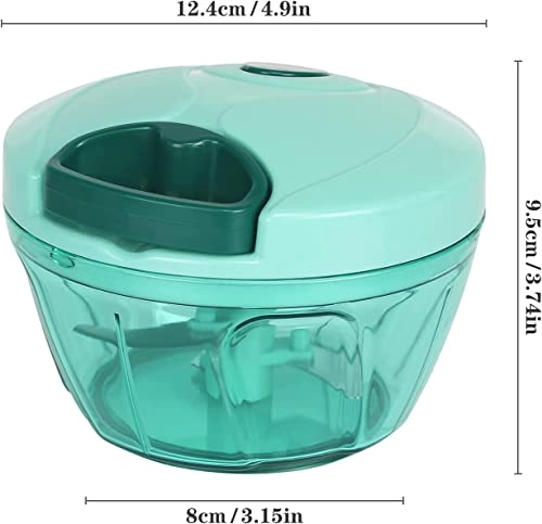 Manual Food Chopper - Pull String Stainless Steel Blades