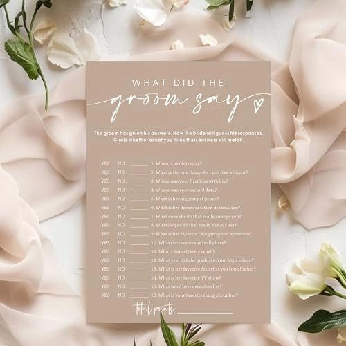 What Did The Groom Say - 25 pieces Adult