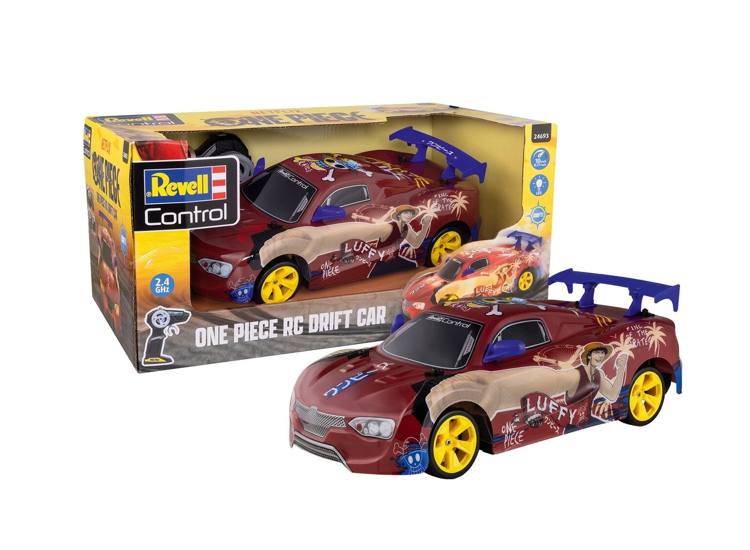 Revell Anime One Piece RC Itasha Drift Car - 1:18