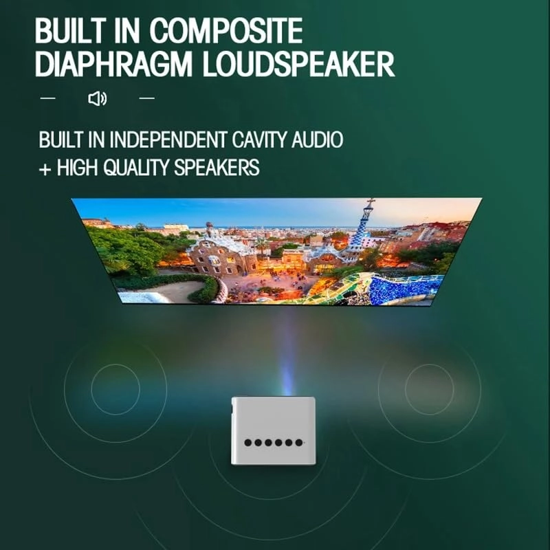 MINI Video Projector B0D6L218GY 24 Ansi Lumens