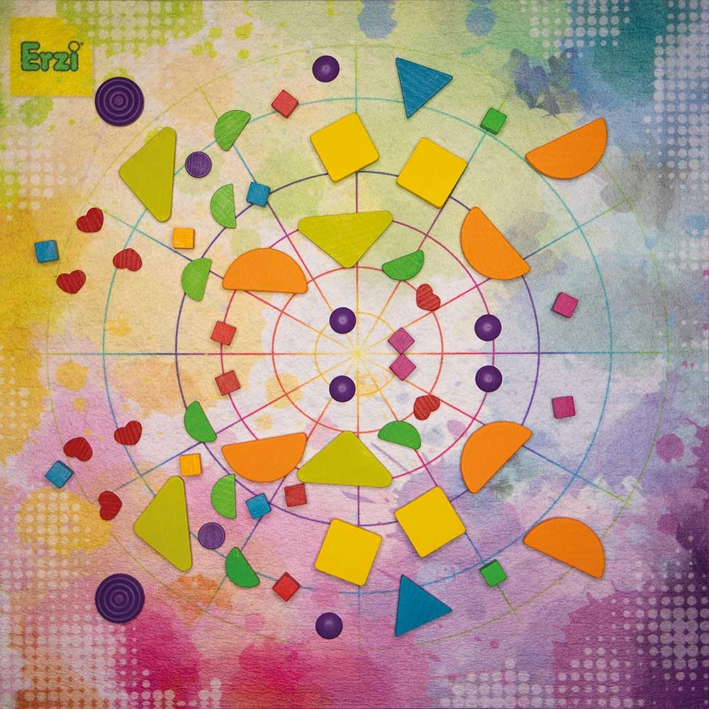 Wooden Mandalay Rainbow Toys - Suitable for 3 years and above 102 pieces