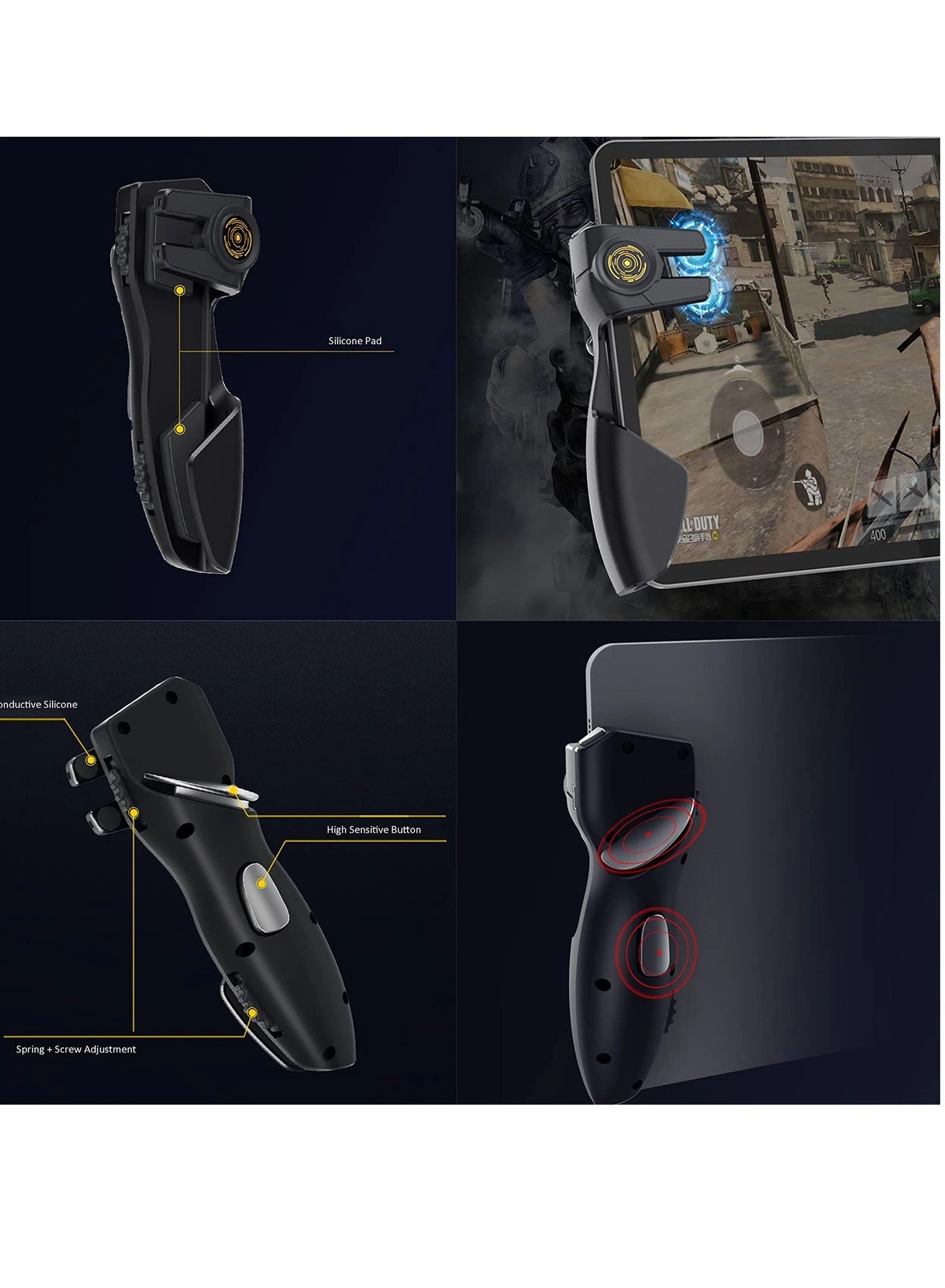 Game Controller - Black iPad/Tablet