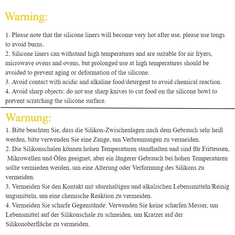 Air Fryer Liners - Silicone 1pc