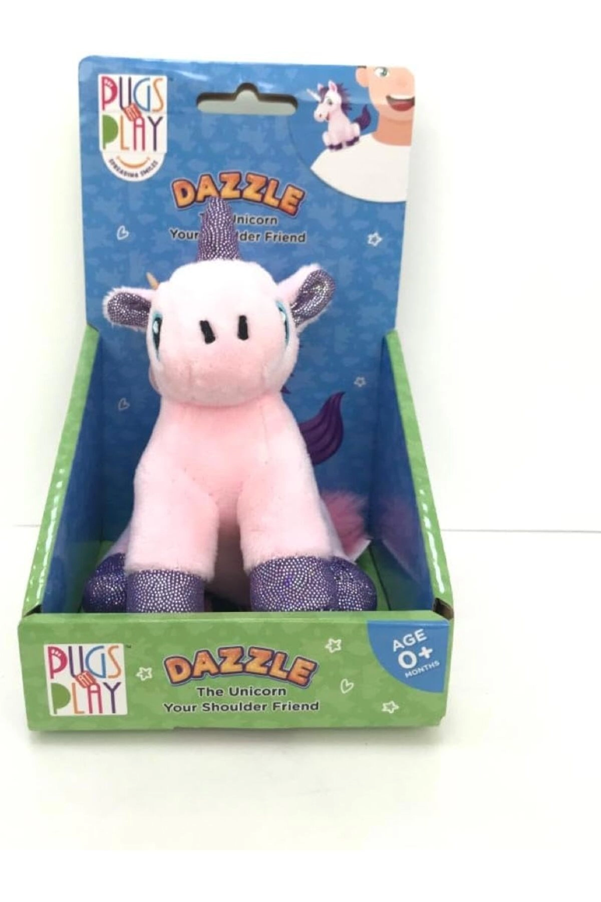 Pugs At Play Shoulder Buddy - Dazzel - 10 cm