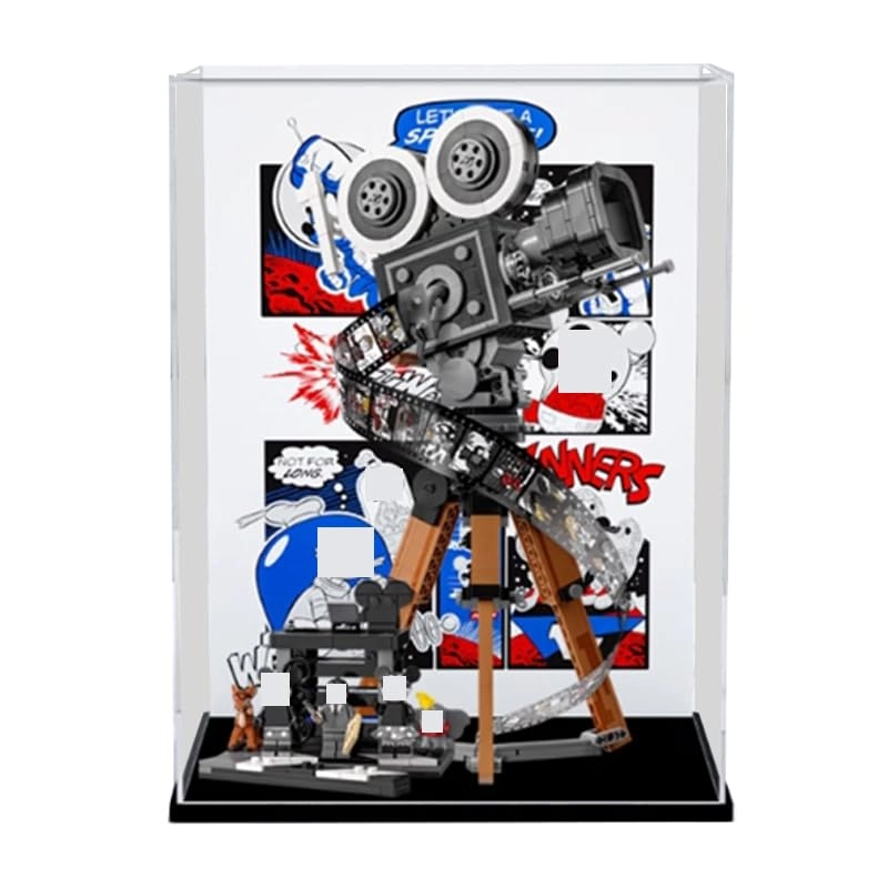 HCAEIOFJ Display Case - 11.81x7.87x15.74in. Black Bottom+background