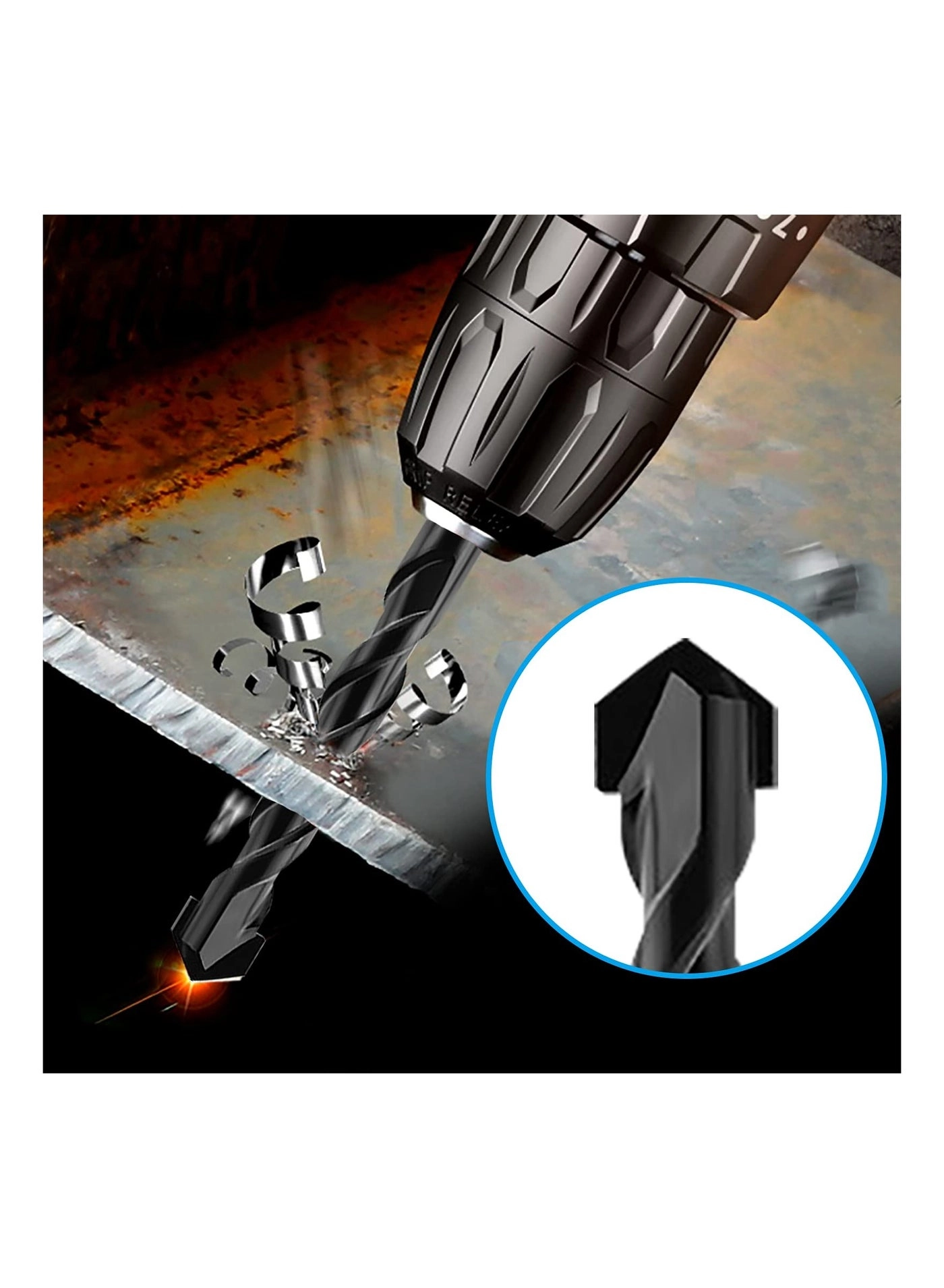 Masonry Drill Bit Set - Carbide 10 Pieces