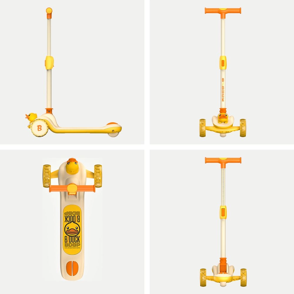 3-Wheel Kick Scooter – LED Foldable
