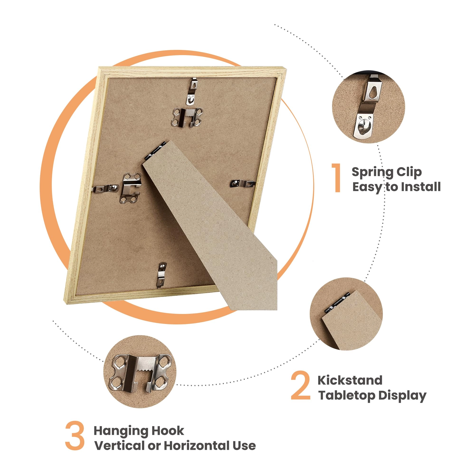 10 Pack Picture Frames - 8x10, 5x7, 4x6