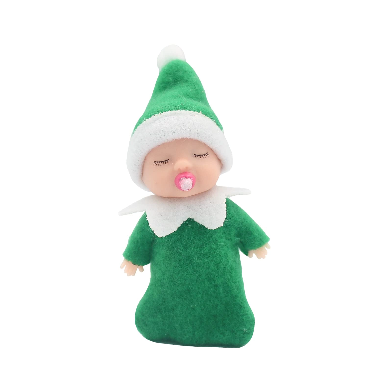 Sleeping Elf Doll - 10cm Plastic Purple