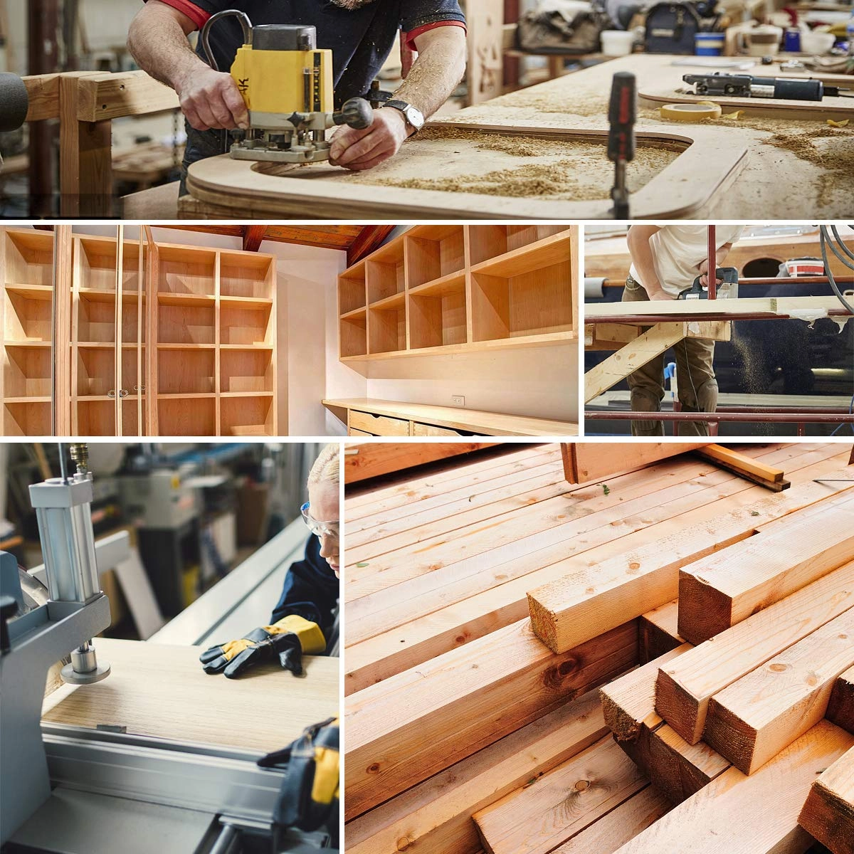 Cleaning Bottom Router Bit - 5/16"" 1/2"" 1"" 1/4"" Shank 3 Pcs