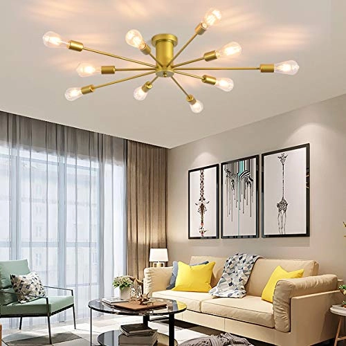 Sputnik Ceiling Chandelier - Dimmable