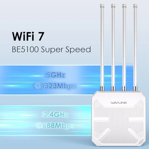 WiFi 7 Outdoor Router - 5100 Mbps