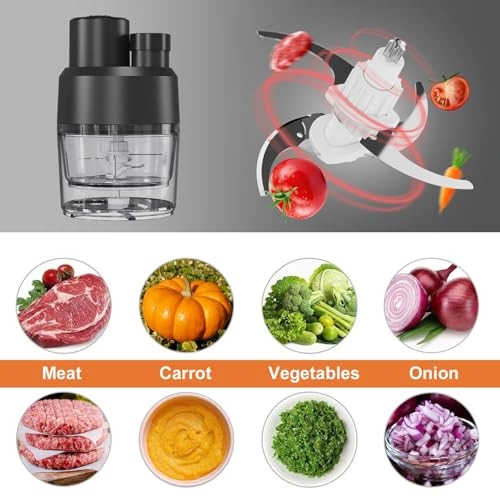 3 IN 1 Electric Food Chopper - 3.5 Cups