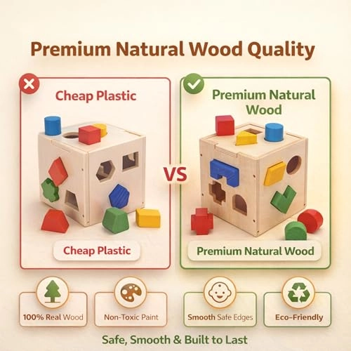 Shape Sorter Cube - 1-3 Years 17 pieces