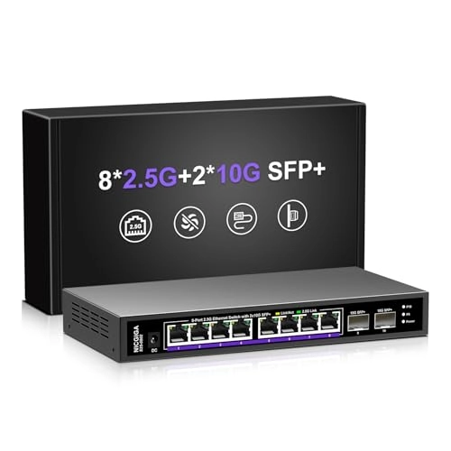 10 Port | 8x 2.5G + 2x 10G SFP+ 10-ports
