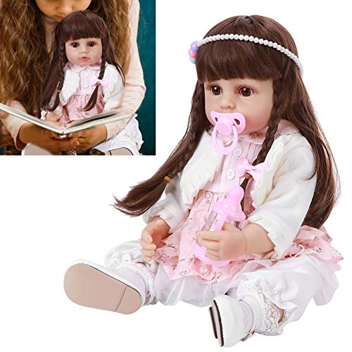 Simulation Baby Doll - 55cm brown hair Ages 12 months+