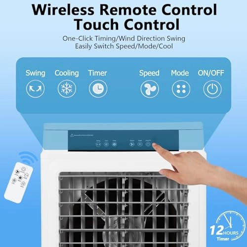 Evaporative Air Cooler - 3000 CFM 10.3-Gallon