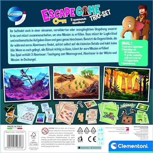 Galileo Escape Game - 3 Adventures Set (German)