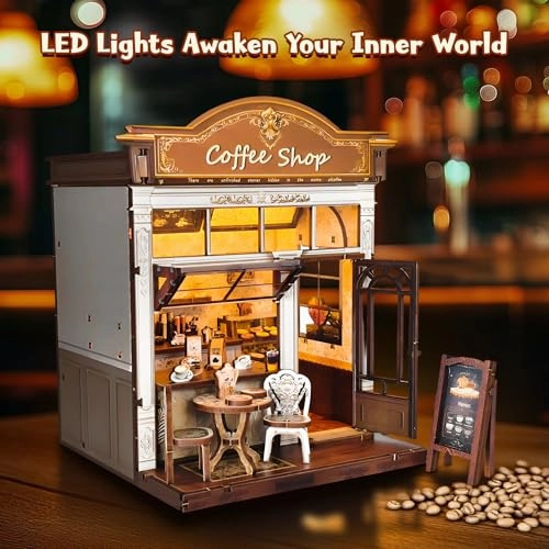 Coffee Shop Book Nook Kit - Retro Coffee Shop