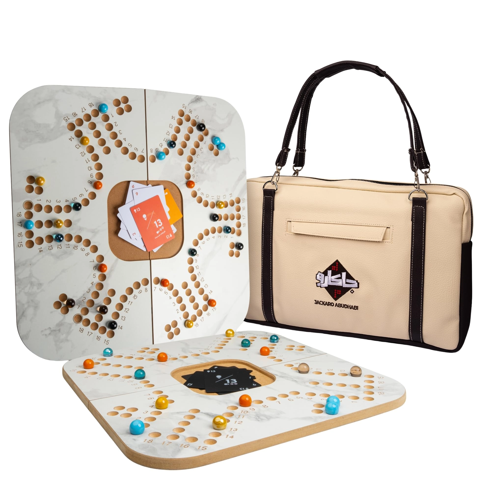 Jackaro Abu Dhabi Junior Jackaroo (JJ-JR-WHT-BAG-BEIGEBROWN)