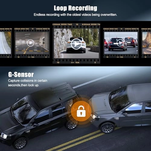 9.66 Inch IPS Touchscreen Mirror Dash Cam - 4K