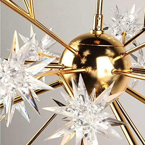 Scandinavian Sparking Ball Star Chandelier - Plated gold 60*50cm 3 Heads