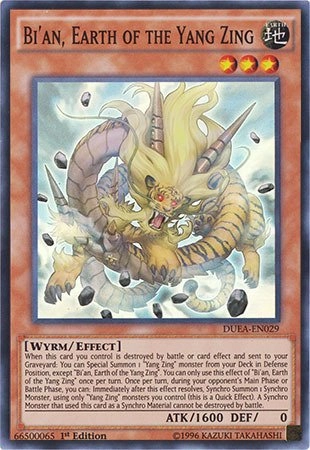 Yu-Gi-Oh! Bi'an, Earth of the Yang Zing DUEA-EN029 - EN