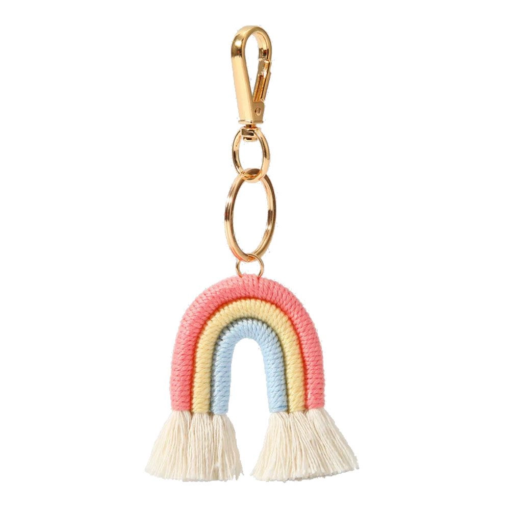 STICKY BESTIE Rainbow Bag Charm - Pastel Pink