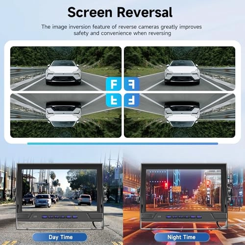 Wireless Rear Camera + Wireless Color IPS Monitor - Night Vision Wireless 720P