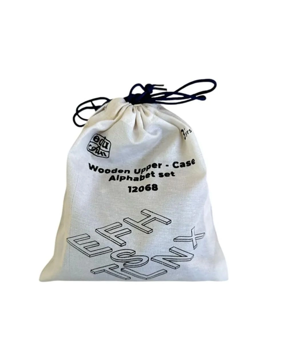 Wooden Upper Case Alphabet Set - Suitable for 3 years and above 93 Pcs