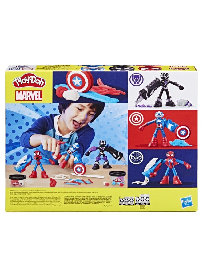 Captain America + Black Panther + Spider-Man - Marvel