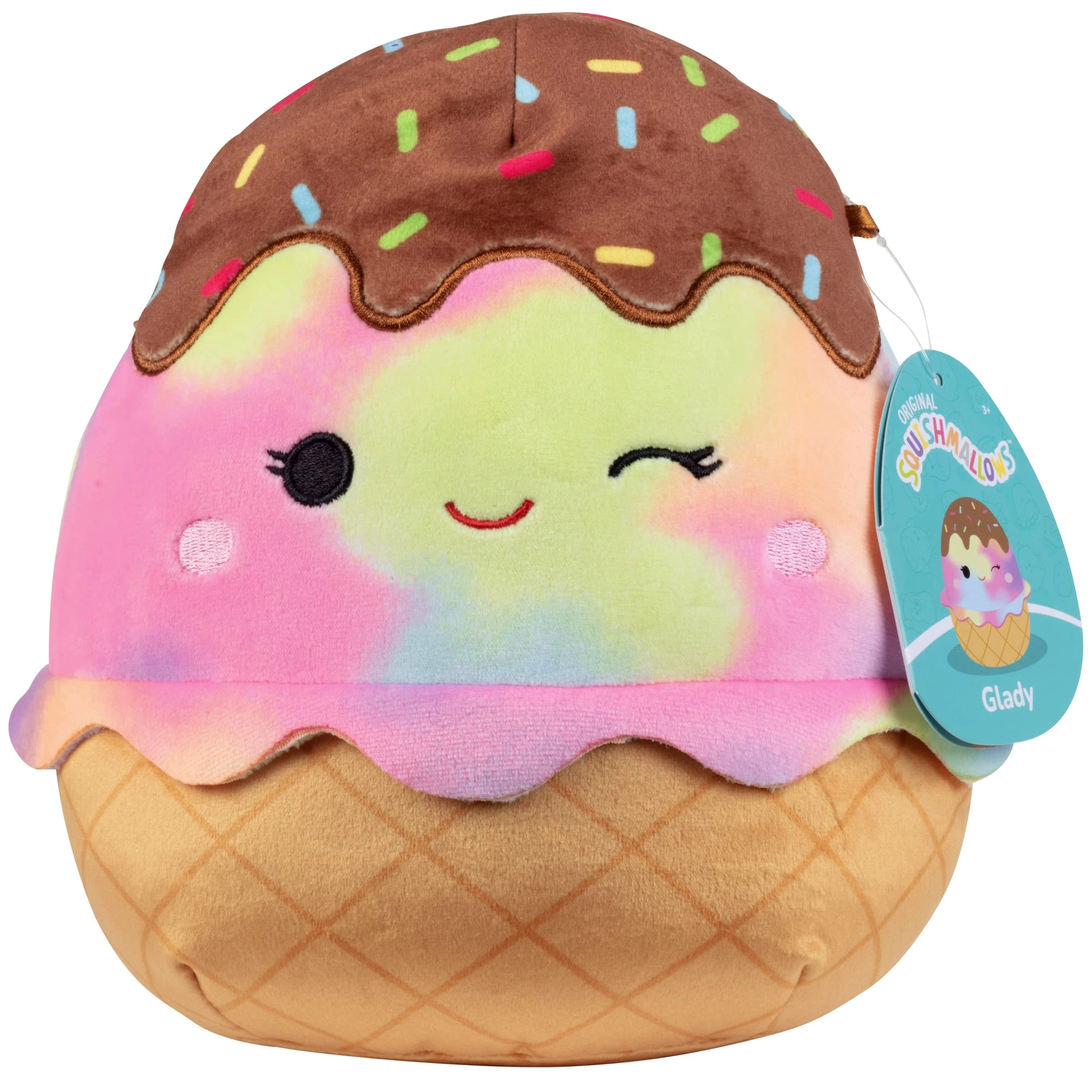 Jazwares Glady the Ice Cream Glady The Tie Dye 20.3 cm Plush