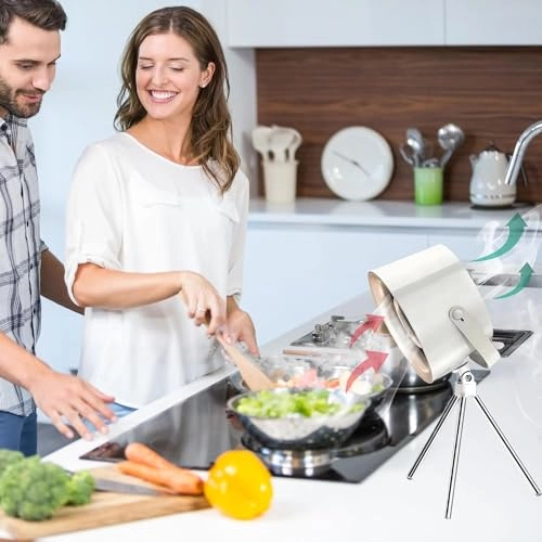 Outdoor desktop range hood