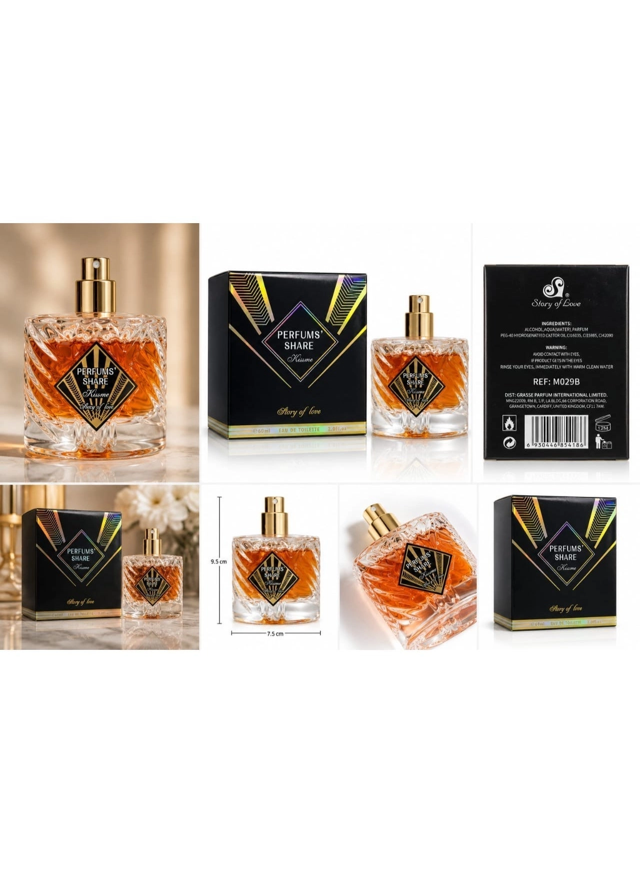 Share Kissme Eau de Toilette 60ml Pack