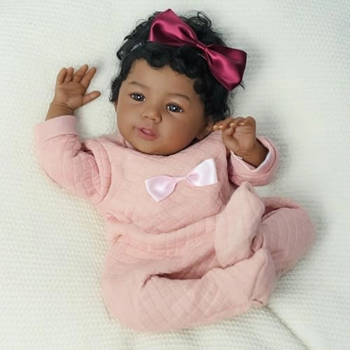 KSBD Reborn Baby Doll - 18 Inch African American Ages 3+ Gift Set