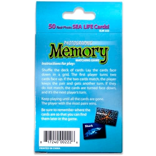 Picture Memory Sea Life Card - 24 months and up 50 pieces
