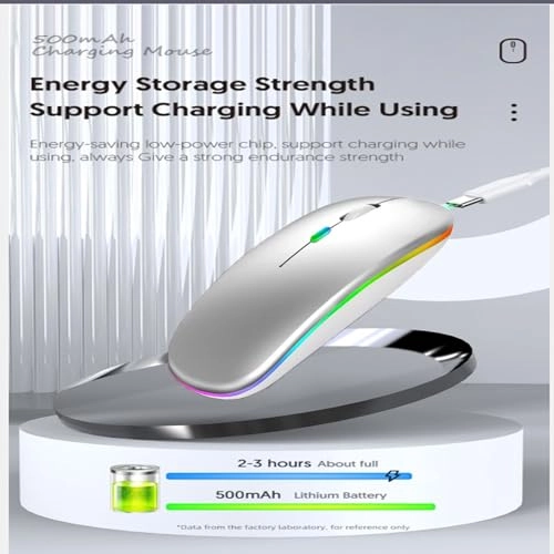 Gradient Color Bluetooth Mouse - Wireless